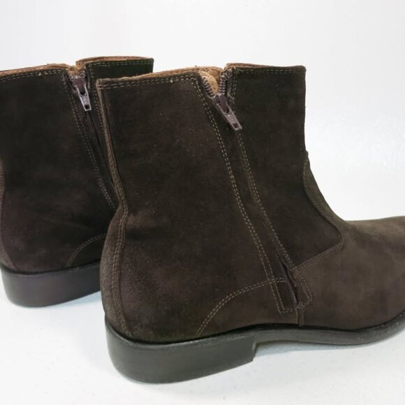 Johnston & Murphy Suede Leather Dual Zipper Boots Men\'s Footwear Shoes Sz 12 main image 8